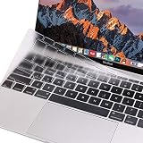 MOSISO Premium Soft TPU Ultra Thin Transparent Keyboard Cover Protector Compatible with MacBook Pro 13 inch 2017 2016 Release A1708 No Touch Bar & MacBook 12 inch A1534 Protective Skin, Clear