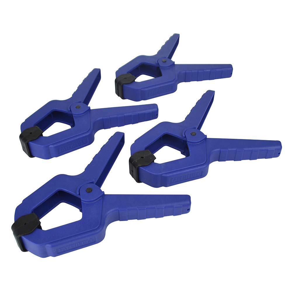 Faithfull FAISPCL3 Spring Clamp Set of 4 75mm (3in) Capacity 15Kg Clamping Force