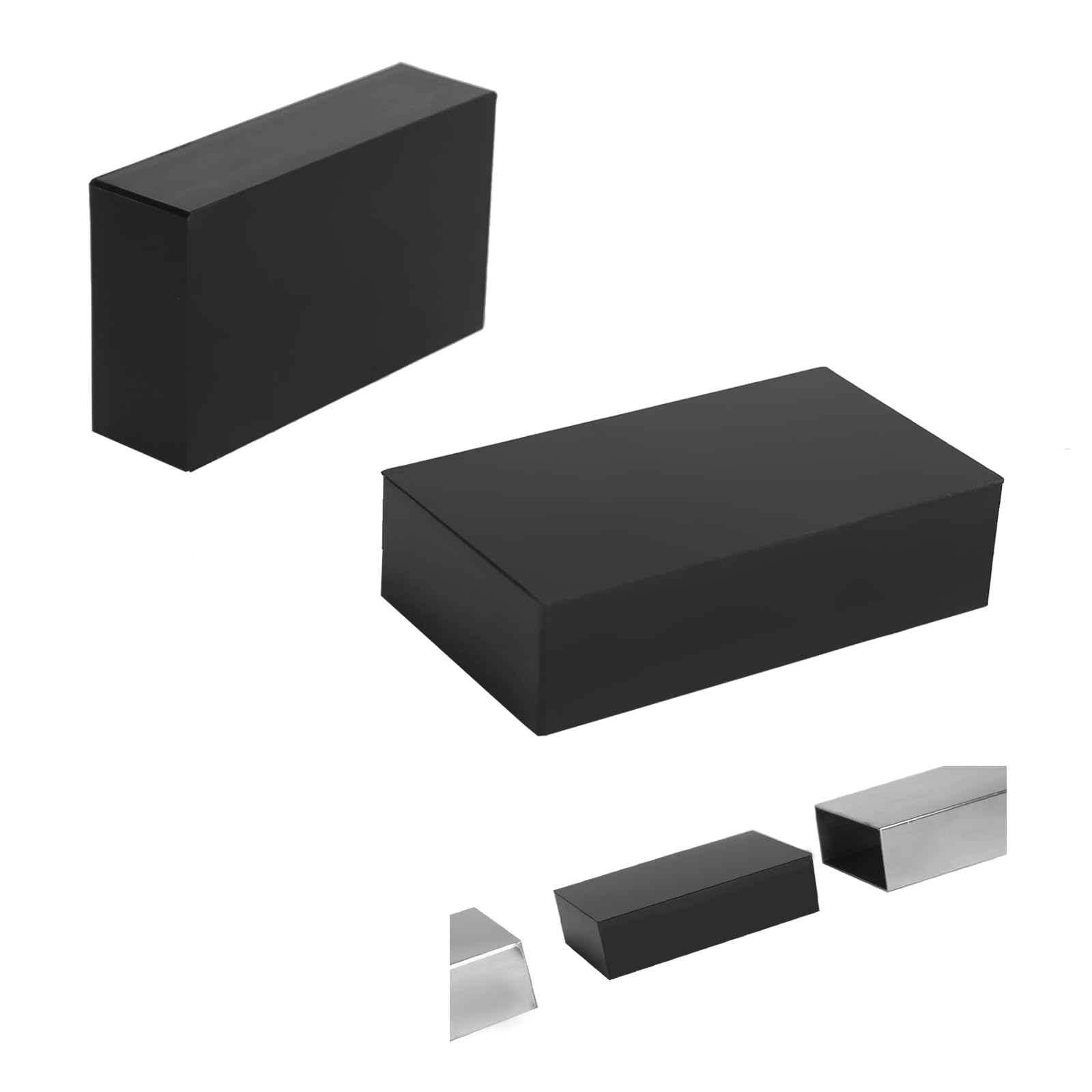 Photo 1 of Sidasu Flat Handrail Accessories - 2 Pack Extension Connector High Strength POM Fitting for Top of Staircase,H04