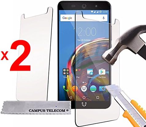 Campus Telecom 2 Tempered Glass Screen Protection Films for SFR Altice Startrail 9 4G (5 Inches)