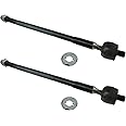 TRQ Front Inner Tie Rod Set Compatible with 2003-2006 Pontiac Vibe Toyota Matrix