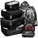 Packing Cubes Travel Set 7Pc 2 Large Cube Organizer Laundry Shoe & Toiletry Bag