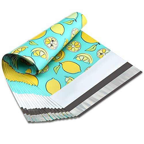 UCGOU Poly Mailers 6x9 Inch Lemon 100 Pack Patterned 1 Shipping Bags