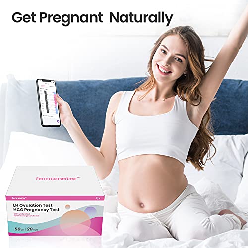 Femometer 50 Ovulation Test Strips and 20 Pregnancy Test Strips Kit, at