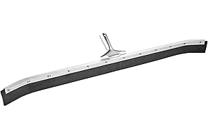 Ettore Curved Industrial Duty Steel Floor Squeegee, 36-Inch