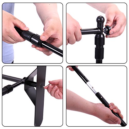 JAXPETY Professional Large Tube Telescopic Tube for Photography Backdrop | Trade Show Display - 10'x8'