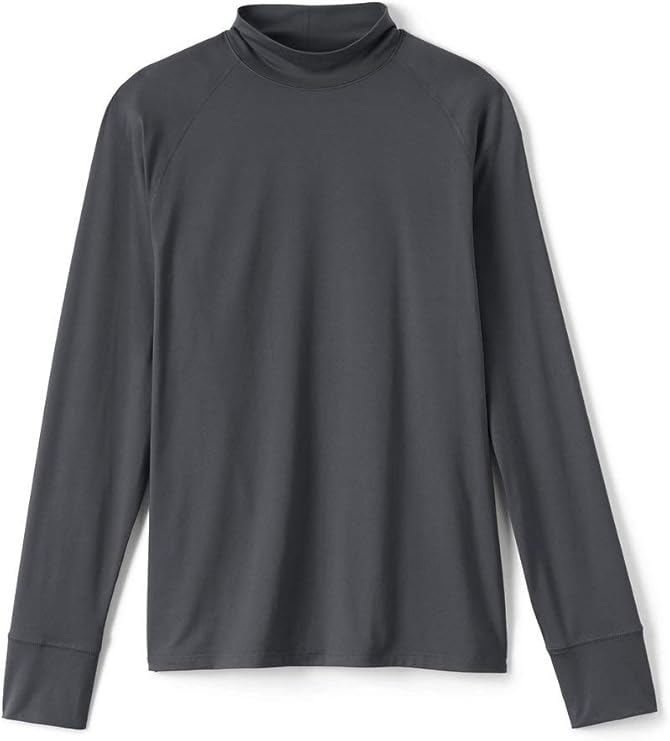 Lands' End Men's Stretch Thermaskin Long Underwear Mock Neck Base Layer