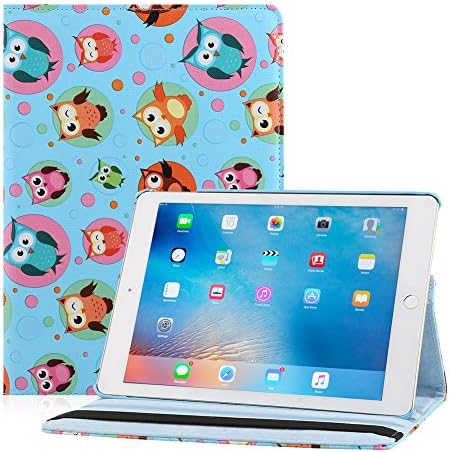 Auto Sleep/Wake Function 360 Degree Rotating Smart Multi-Position Stand Case Cover for 9.7 inch iPad 2 3 4 with Retina Display with a Stylus as a Gift (BA692-5)