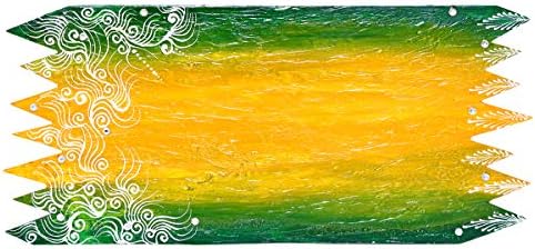 Nirmaya Art Wooden Handcrafted Wall Hanging Name Board Green And Yellow Buy Online At Best Price In Uae Amazon Ae