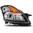 AKKON - For 07-09 Altima 4 Doors Sedan Halogen Type Passenger Right Side Headlight Front Lamp Direct Replacement