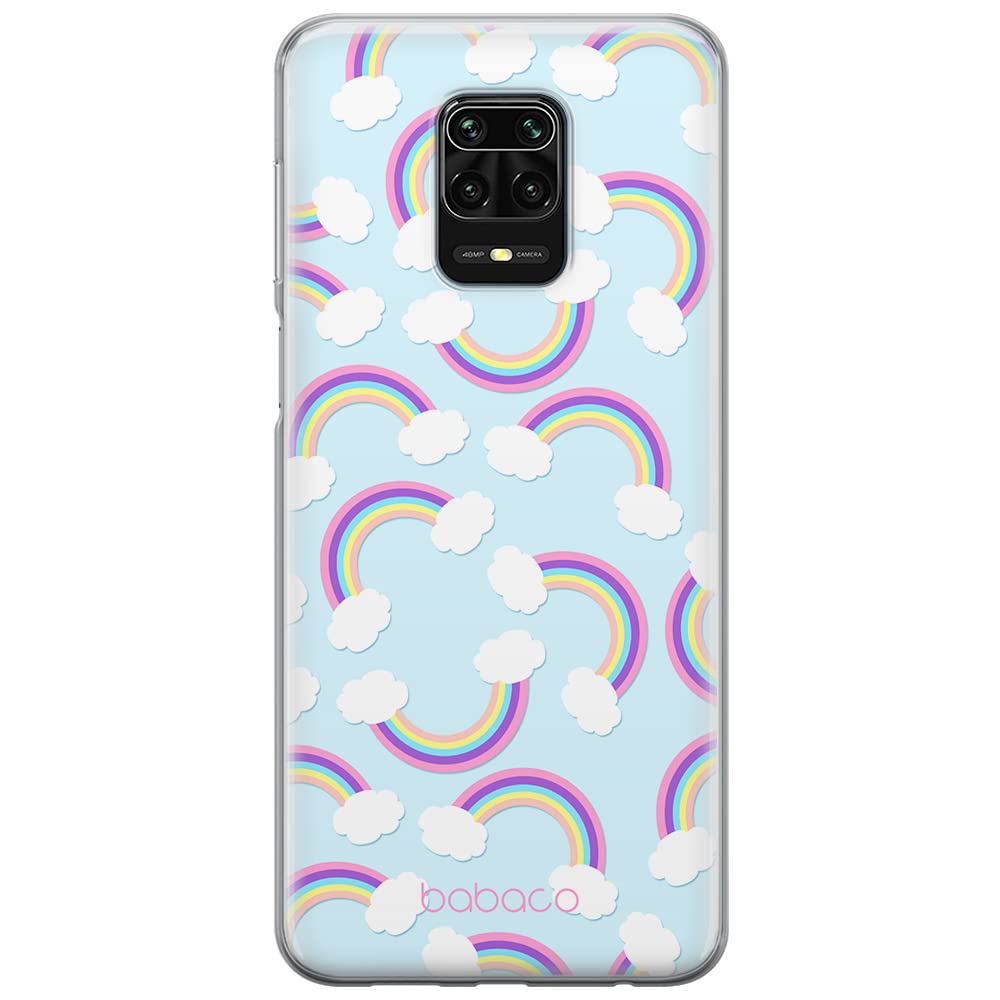 Babaco ERT GROUP mobile phone case for Xiaomi REDMI NOTE 9 PRO/ 9S original and officially Licensed pattern Rainbow 002 optimally adapted to the shape of the mobile phone, case made of TPU