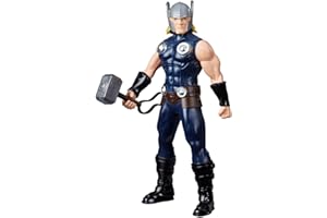Marvel, Action Figure, Thor, Cinza, Mighty Hero Series - Brinquedo de Herói com 24 cm, Articulado - A partir de 4 Anos