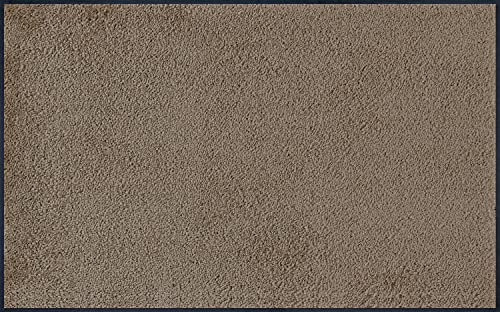 wash+dry Deurmat, taupe 75 x 120 cm, binnen en buiten, wasbaar, beige