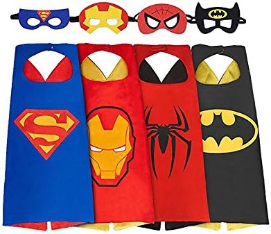 Comics Cartoon Dress Up Cosplay Costume Cartoon Character Dress for Kids 4 Packs