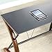 Whalen Furniture Newport Wood & Glass L-Shaped Office Computer Desk