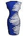 ANGVNS Women's Optical Illusion Business Printed Cocktail Bodycon Dress