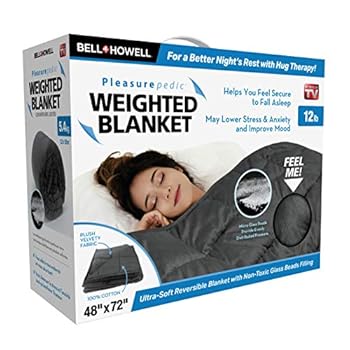 Bell+Howell Weighted Blanket 72 x 48 Queen-Sized Version, Ultra Soft