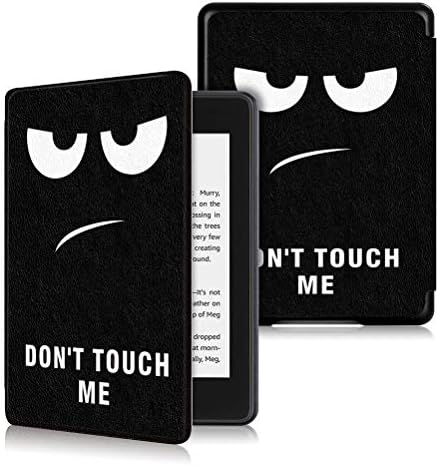 Case for Kindle Paperwhite 10th 2018, Premium Leather Slim & Light Flip Protective Smart Cover [Auto Wake/Sleep] for All-New Amazon Kindle Paperwhite 10th Generation 2018 Release, Don't Touch Me