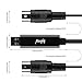 Mugig Midi Cable IN-OUT MIDI to USB, interface cable FTP Chip, 5 PIN, No Need Drivers and Convert Piano Keyboard Instruments with Laptop PC MAC, 1.95m