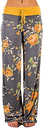 Nevera Fashion Womens American Flag Leggings Drawstring Wide Leg Pants Loose Trousers