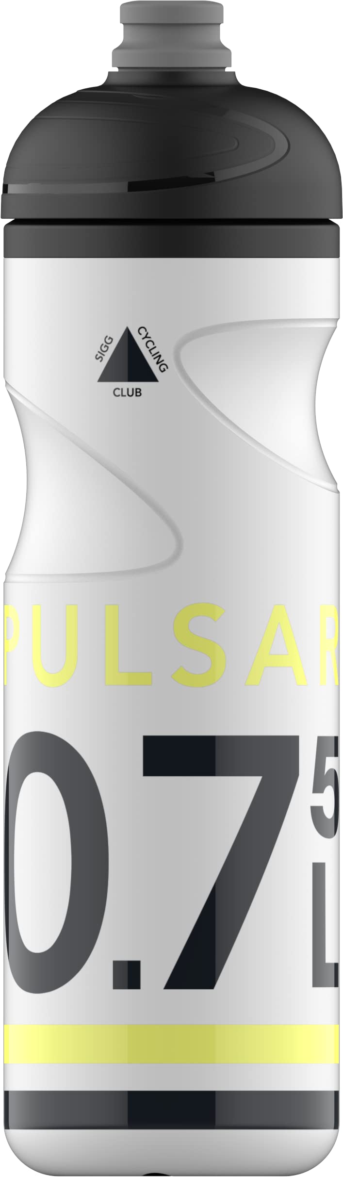 Sigg - Fahrrad Trinkflasche - Pulsar White - Quetschbar - Spülmaschinenfest - Federleicht - Auslaufsicher - BPA-frei - Sport & Fahrrad Zubehör - Weiß & Gelb - 0,75L 8