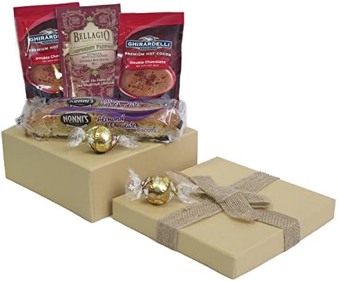 Gourmet Hot Cocoa Biscotti and Chocolate Gift Set
