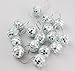 Darice Miniature Ornaments - Mirror Ball - Silver - .875 inches - 16 Pieces