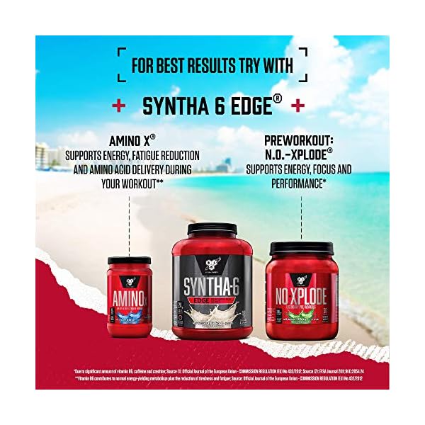 BSN Nutrition Protein Powder Syntha 6 Edge Low Carb and Sugar Whey Protein Shake with Whey Protein Isolate, Micellar…