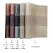 Top Finel Placemats for Dining Table,PVC Table Mats Set of 4,Place Mats Non-Slip Heat Resistant Washable,Brown&Black