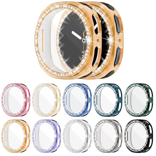 Photo 1 of [10-Pack] Bling Watch Screen Protector for Samsung Galaxy Watch8 40mm, Glitter Protection Cases TPU Soft Cover with Sparkly Rhinestones for Galaxy Watch8 40MM(SM-L320)