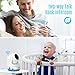 TENKER Video Baby Monitor with Camera and Audio, Baby Monitor with Night Vision, 4.3-Inch LCD Screen, 270°Pan-Tilt-Zoom, VOX, Lullaby, Two Way Talk, Temperature Detection, and Video Record (Blue-1)