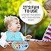 Suction Plate for toddlers, Baby Silicone Bib, Baby Spoon- Baby Feeding complete set. By IBB (blue)