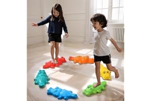 RORLAND Stackable Balance Stepping Stone Training Set of Sensory Toy for Toddlers Entertainment and Exercise, Play “the floor is lava” Game, Kids Fitness Sensory Equipment for Gross Motor