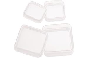 TIDTALEO Lot de 2 boîtes de rangement pour bijoux avec film élastique et plateau compact pour bagues, boucles d'oreilles, pie