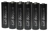 12 AA Panasonic Eneloop Pro (Replace sanyo XX) NiMH 2550mAh (Min. 2450mAh) Rechageable Batteries + Free Battery Holder