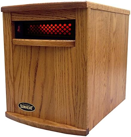 Sunheat Amish Nebraska Oak Electric Portable Infrared Heater