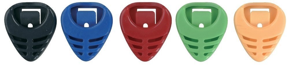 GEWA Fire Stone Plectrum/Pick Holder, for multiple picks, assorted colors, self-adhesive, 20 pieces