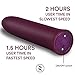 Bullet Vibrator | Cordless USB Rechargeable | Blazing Vibrating Bullet Adult Toy | 3 Speeds + 7 Pulsating Patterns, Deep Purple