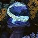 Echo Valley 8140 10-Inch Glow-in-the-Dark Illuminarie Glass Gazing Globe, Light Blue Swirl