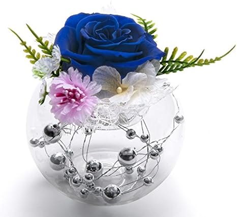 Amazon プリザーブドフラワーアレンジ ガラスキャンドルスタンド Sサイズ 置物 オブジェ オンライン通販