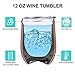 Wine is Coming - Winter is Coming GOT House Stark Inspired Merchandise Gift Idea - Funny Birthday, Mother's Day Gifts for Women, Mom, Wife - LEADO 12oz Insulated Stemless Wine Tumbler Cup