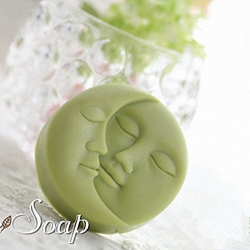 Sun and Moon Face Soap Mold - MoldFun Silicone Mold for Handmade Bath Bomb, Lotion Bar, Wax