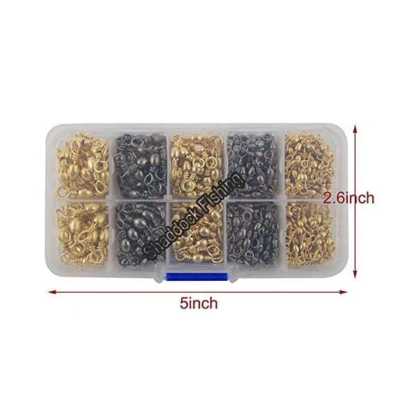 Easy-Catch-300pcsbox-Fishing-Barrel-Swivel-100-Copper-Extra-Strong-Ball-Bearing-Fishing-Swivels-Accessories-Tackle-Kit-Size-2-4-6-8-10