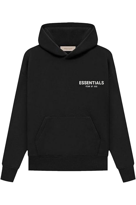 Amazon.com: Essentials Fear of God Stretch Limo/Black Hoodie, X  