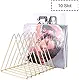 File Holder Magazine Holder Triangle Iron Newspaper Holder Magazine File Magazine Storage 10 Section for Office Home Decoration (Black)