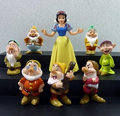 Action Figures Toys Anime Animation Seven Dwarfs and Snow White Doll Furnishing Articles Birthday Graduation Gifts 8pcs/set
