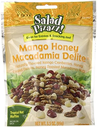 Salad Pizazz Mango Honey Macadamia Delite, 3.5 Ounce (Pack of 12)