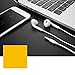 Jin&C Premium Quality Headphones Earphones Earbuds with Mic & Remote Control, Compatible with iPhone/iPad /iPod 2PACK -White … (2)