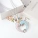 Lemonage Dolphin Necklace Fashion Magnet Function Heart Shape Locket Necklaces, Jewelry for Women Girls Sister Best Friend 2-Piece
