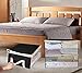 Stackable Clothes Storage Organizer for Closet Large Capacity Blanket Storage Bags with Two Reinforced Handles, for Bedding, Sheet, Pillow, 3 Packs, Black